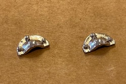 Lådhandtag, 2 st, silverfärg