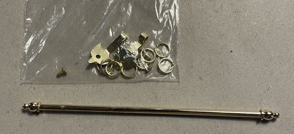 Gardinstång, utdragbar, ca 12-19 cm