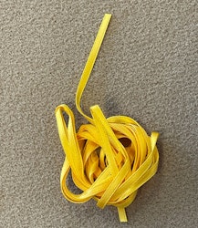 Satinband, gult, 3 mm