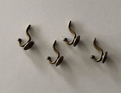 Krokar i metall, 4 st
