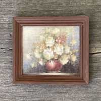 Tavla, blommor