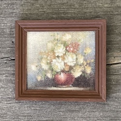 Tavla, blommor