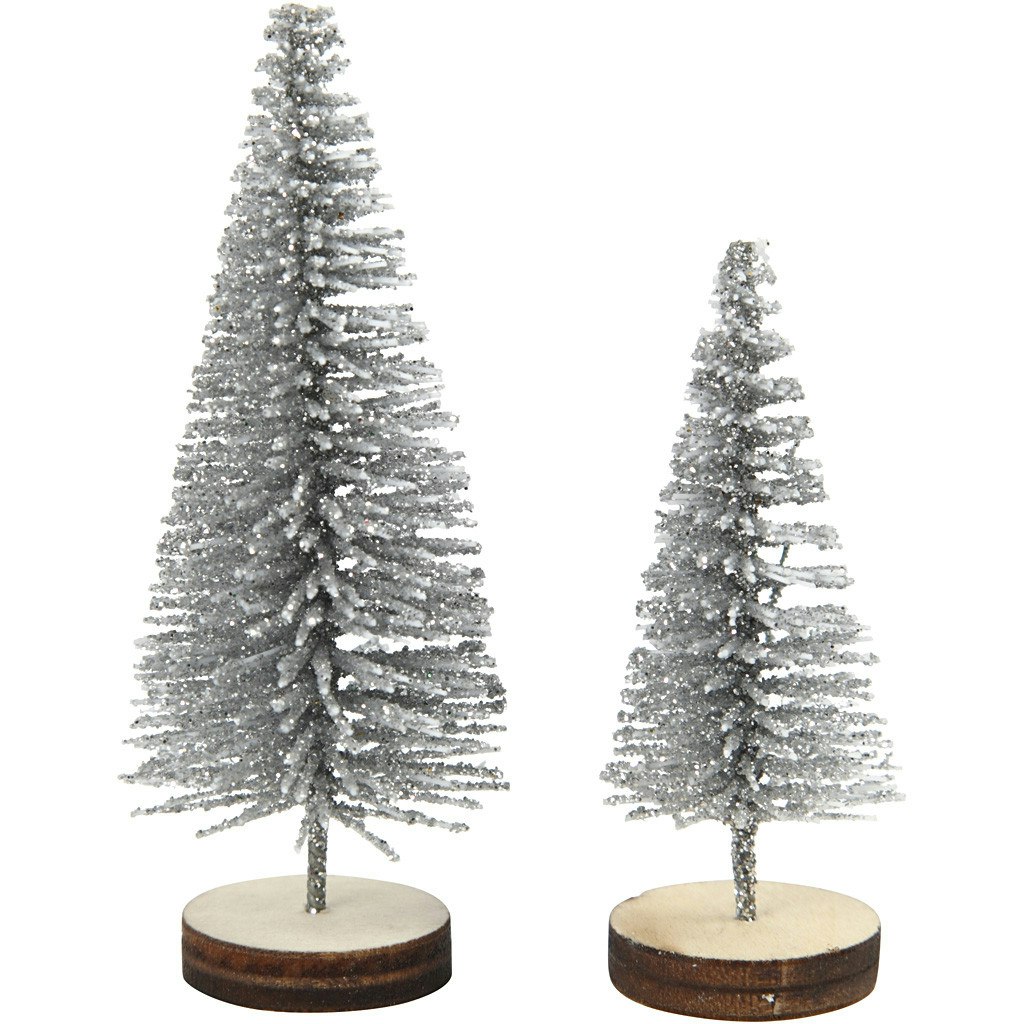 Bordsgran, 5 st, silver