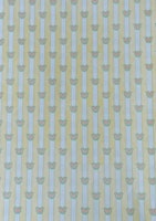 Tapet, gul, ca 19 x 26,5 cm, 3 ark