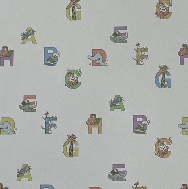 Barntapet bokstäver