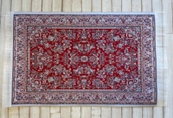 Vävd matta röd ton,  ca 145 x 215 mm