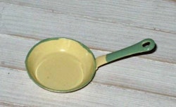 Stekpanna, gul/grön