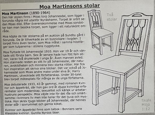 Moa Martinssons stolar, byggsats, 2 stolar