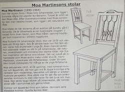 Moa Martinssons stolar, byggsats, 2 stolar