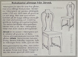 Rokokostol från Järvsö, byggsats, 2 stolar