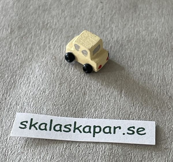 Ljusgul liten bil