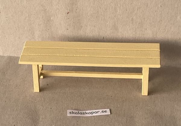 Ljusgul bänk