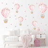 Barnerom wallstickers rosa ballonger med elefanter