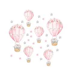 Rosa ballonger med elefanter