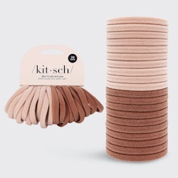 20 pk hårstrikk i resirkulert nylon, Blush / Kitsch