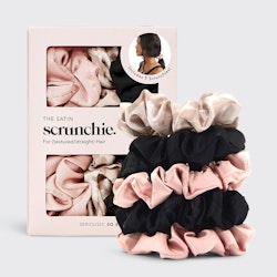 Satin Sleep Scrunchies 5pc - Assorted / Kitsch