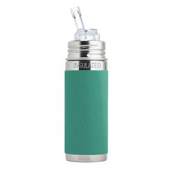 Pura kiki ISOLERT sugerørflaske 260ml - Mint