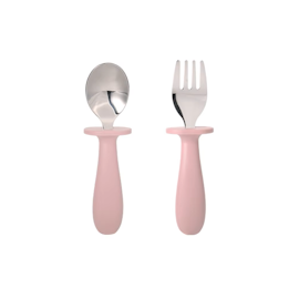 Baby & barn bestikk lys rosa - 2pk
