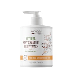 Wooden Spoon Baby Shampoo & Body Wash – Cotton Kiss – 300 ml