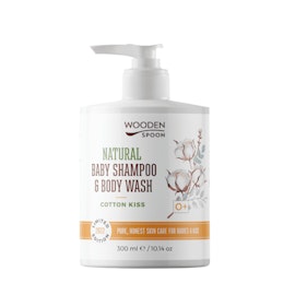 Wooden Spoon Baby Shampoo & Body Wash – Cotton Kiss – 300 ml