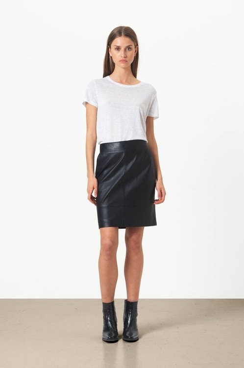 Francie Mini Leather Skirt Second Female