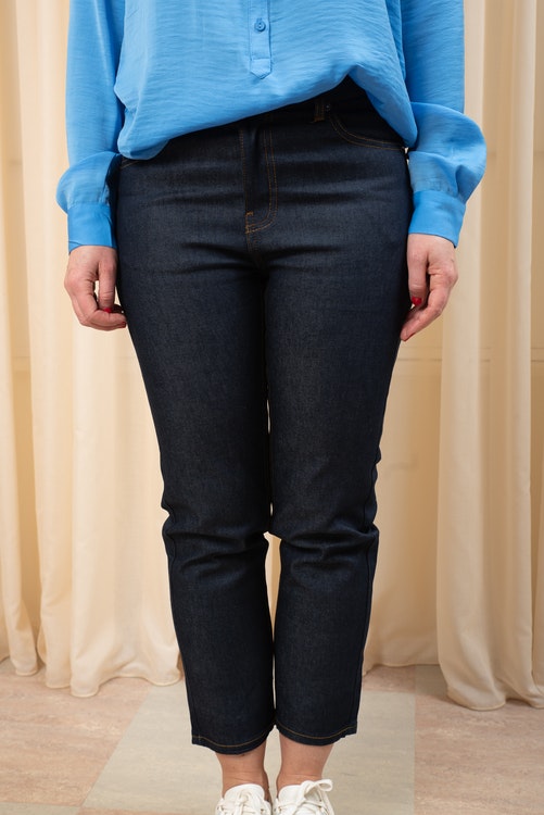 Edie Jeans Rinsed Blue 28-längd Dr Denim - Keep Co.