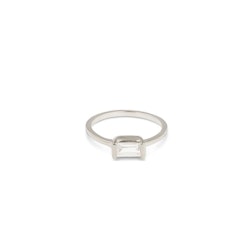 Tiny Baguette Ring Silver Syster P