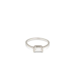 Tiny Baguette Ring Silver Syster P