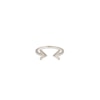 Strict Plain Double Arrow Ring Silver Syster P