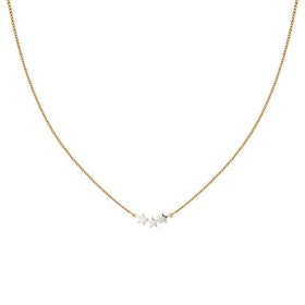 Snap Necklace Triple Star Plain Gold Syster P