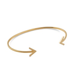 Strict Plain Bangle Arrow Gold Syster P