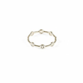 Treasure Shimmer Ring Silver White Syster P