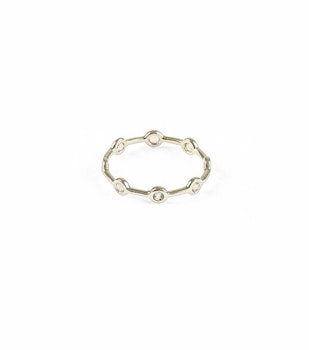 Treasure Shimmer Ring Silver White Syster P