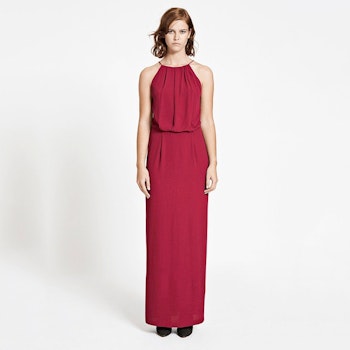 Willow Long Dress Red Samsoe Samsoe