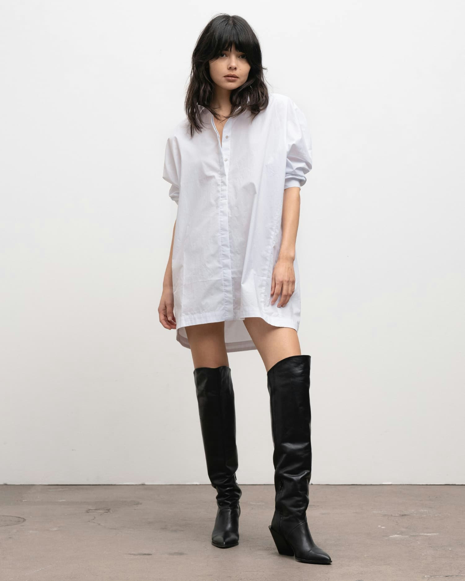 Gigi Long Shirt White Ahlvar Gallery