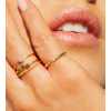 Tiny Open Sparkle Ring Guld Syster P