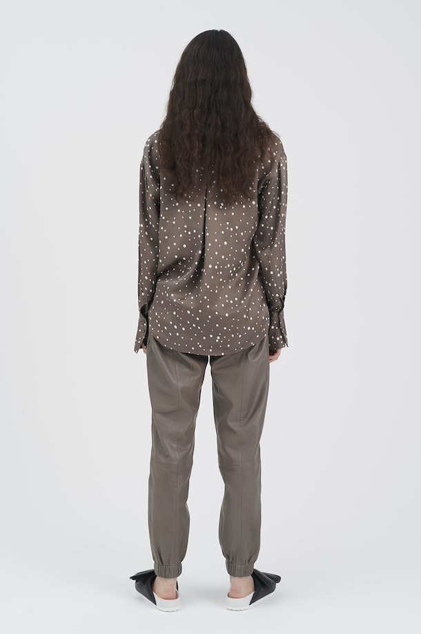 PaulineIW Shirt Sandy Grey Sparkling Dot InWear