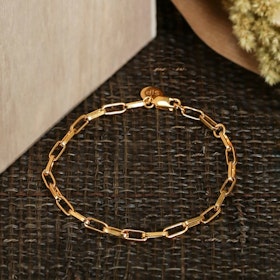Links Squared Small Bracelet Guld Syster P