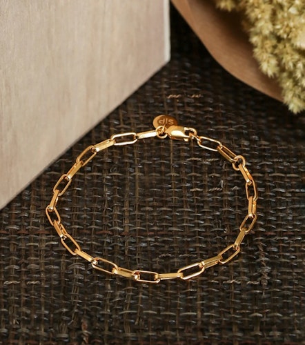 Links Squared Small Bracelet Guld Syster P