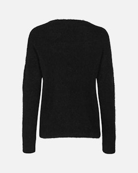 Femme Mohair O Pullover Black MSCH