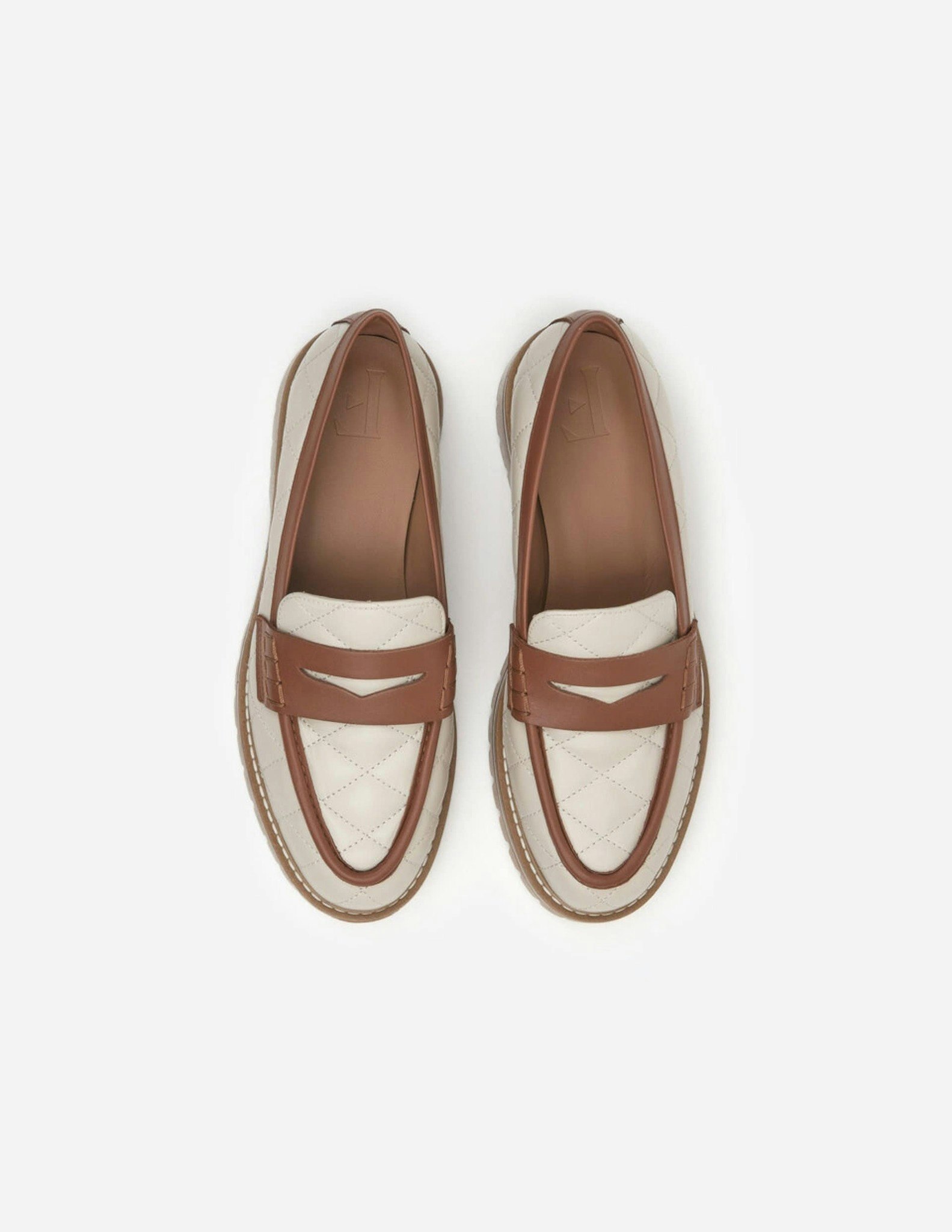 Signe Leather Creme/Caramel Flattered