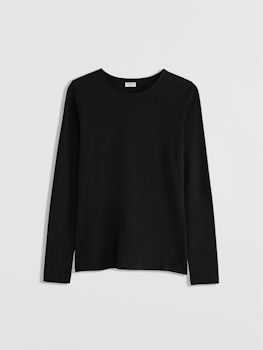 Cotton Stretch Long Sleeve Black Filippa K