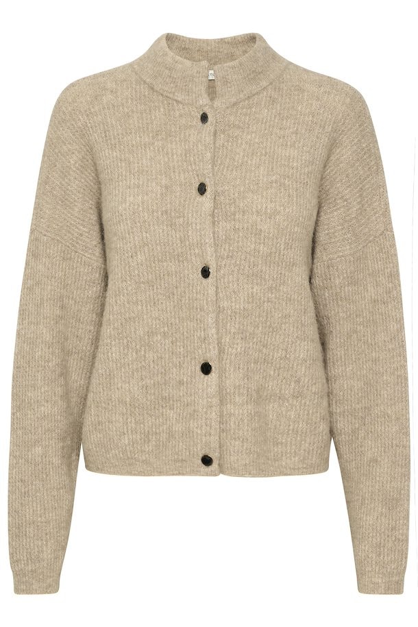 Alpha Short Cardigan Warm Sand Gestuz