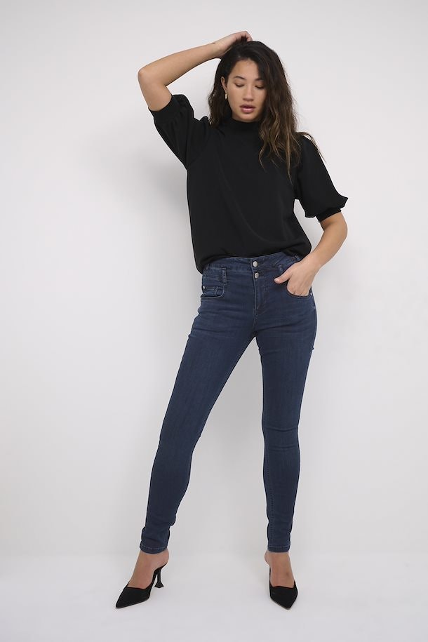 38 The Fiola Slim Jeans Dark Blue My Essential Wardrobe