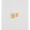 Sparkle Heart Earrings Gold Syster P