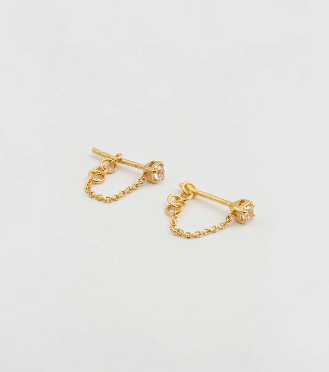 Minimalistica Solo Nova Earrings Gold Syster P