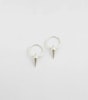 Harvey Single Spike Small Hoops Silver Syster P