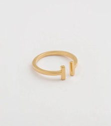 Strict Plain Bar Ring Gold Syster P