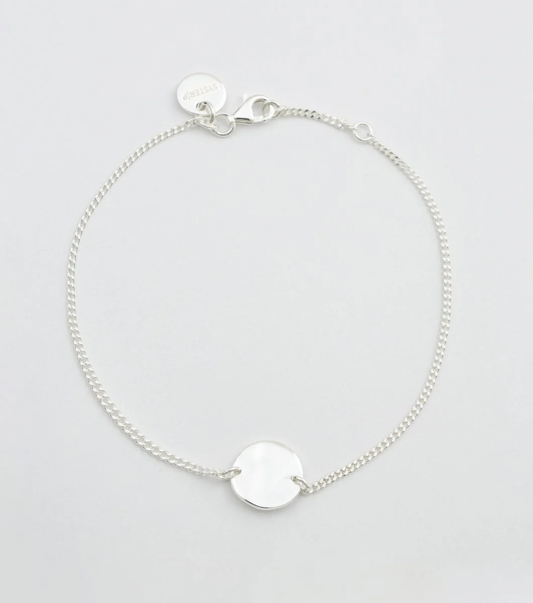 Minimalistica Hammered Bracelet Silver Syster P