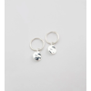 Minimalistica Hammered Earrings Silver Syster P